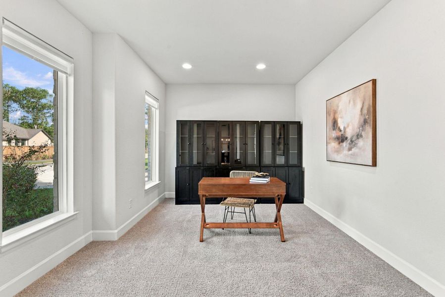 Furnished interior view inside a new home in The Highlands, Porter (Image 6).