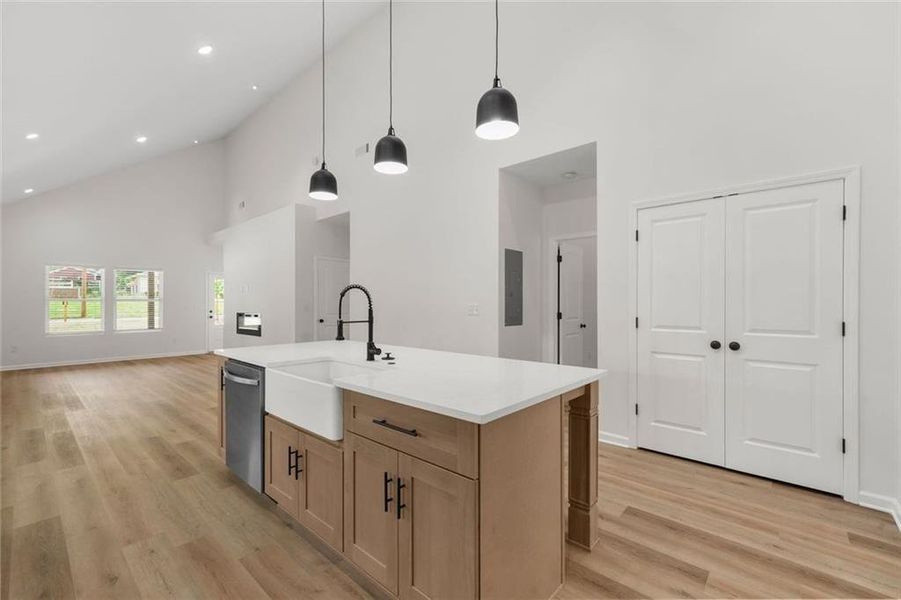 Furnished interior view inside a new home in , Atlanta (Image 10).