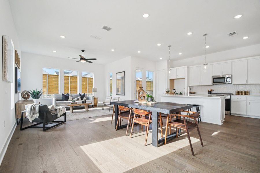 Furnished interior view inside a new home in Novel, Austin (Image 9).