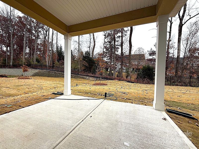 Covered Veranda (Rear Elevation) - Construction Photo 11/20/25