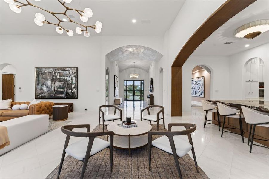 Furnished interior view inside a new home in , Dallas (Image 25).