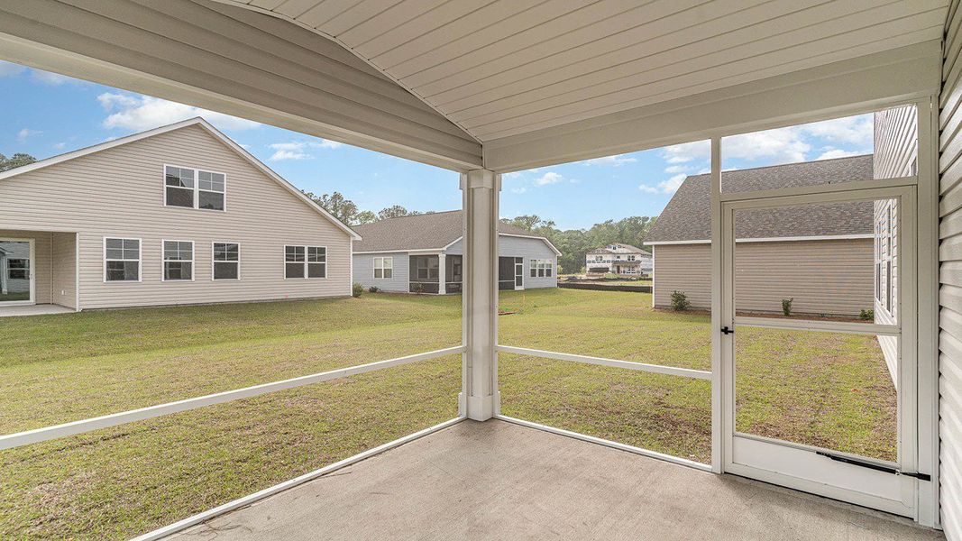 Representative exterior photo of a completed home built from the FORRESTER by D.R. Horton in Haven View, Murrells Inlet, SC (Image 21).