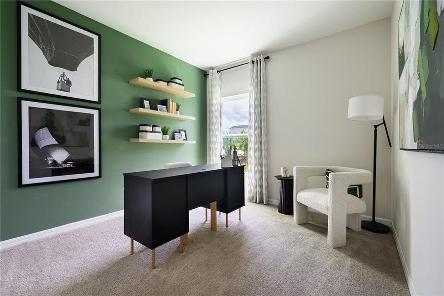 Furnished interior view inside a new home in Crosswinds, Haines City (Image 29).