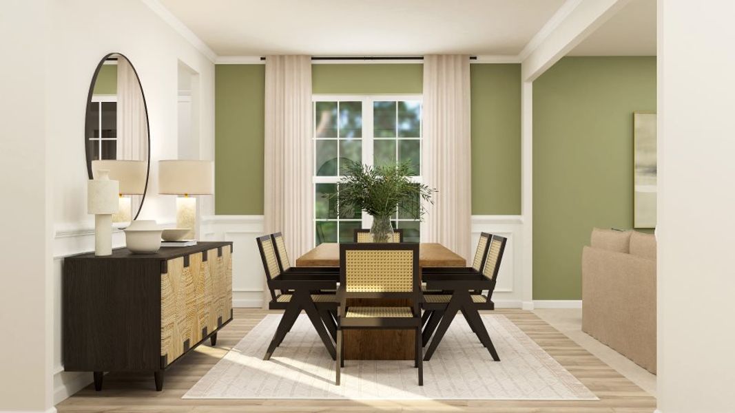 Representative furnished interior of a home built from the Hickory by Lennar in Elizabeth: Arbor, Fort Mill (Image 16).