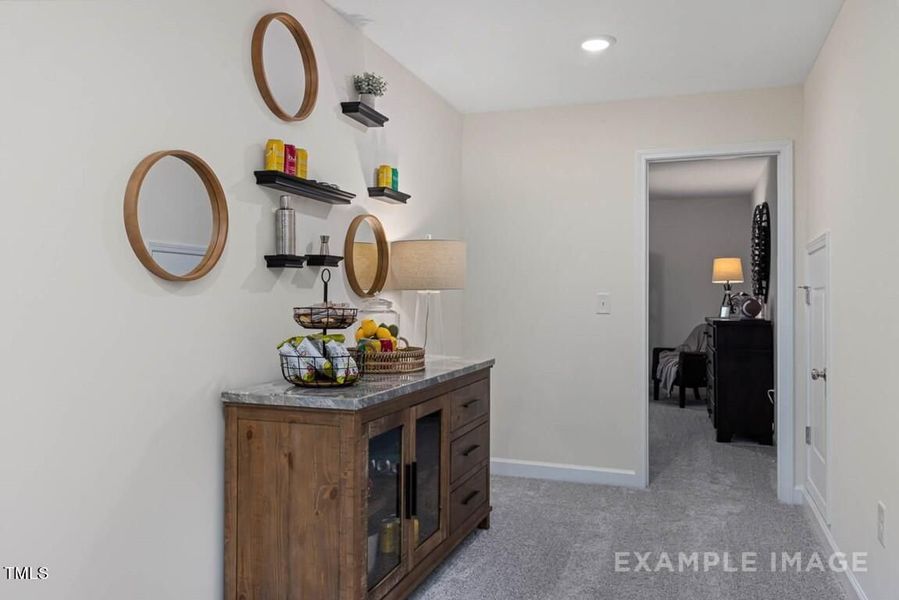 Furnished interior view inside a new home in Glenmere, Knightdale (Image 33).