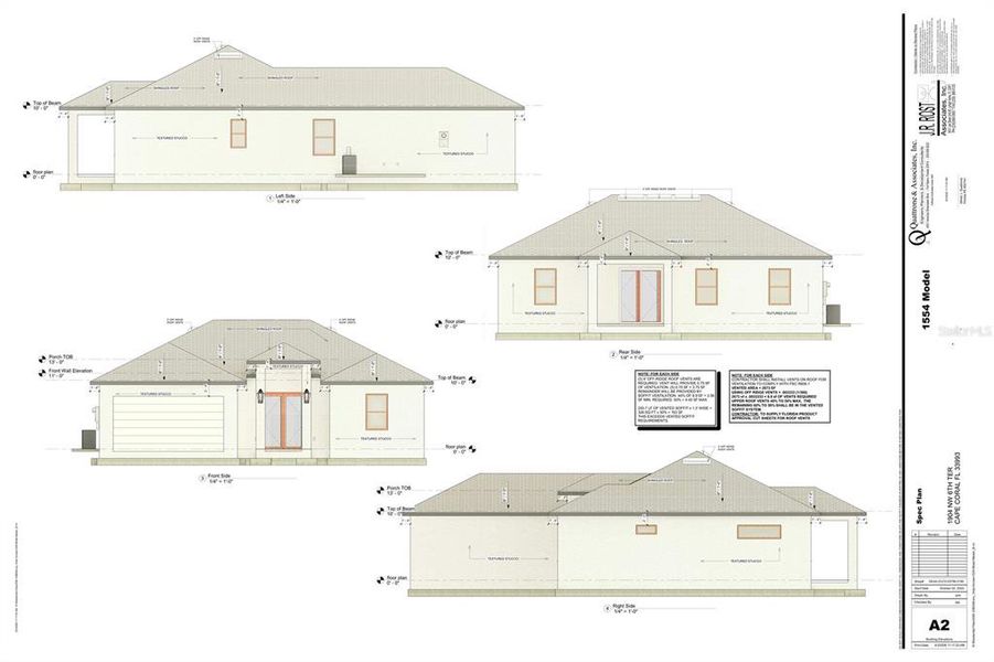 Exterior rendering of this home design in , Cape Coral, FL (Image 3).