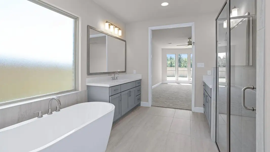 Furnished interior view inside a new home in Kresston 65', Magnolia (Image 4).