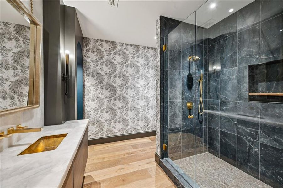 Furnished interior view inside a new home in , Atlanta (Image 5). Furnished interior view inside a new home in , Atlanta (Image 5).