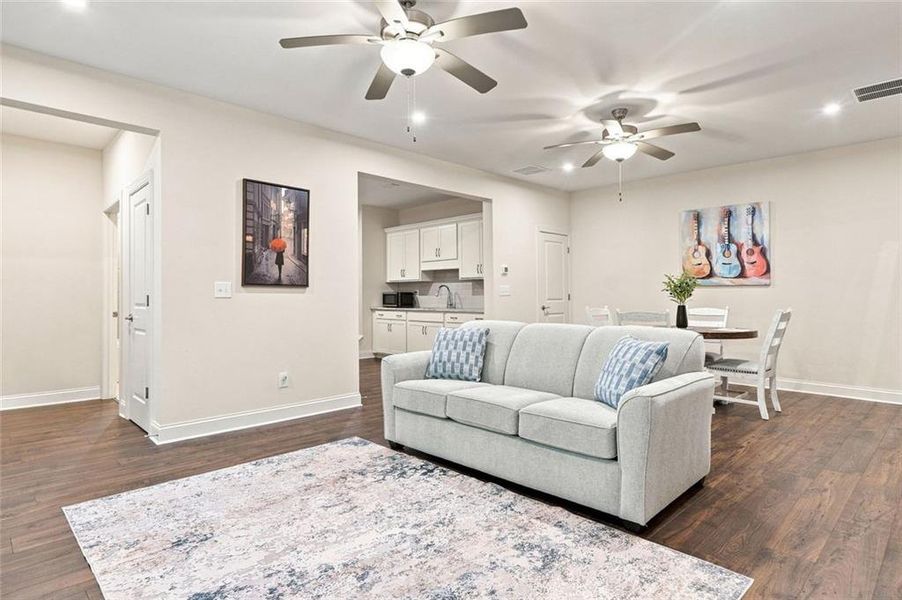 Furnished interior view inside a new home in , Ellijay (Image 47).