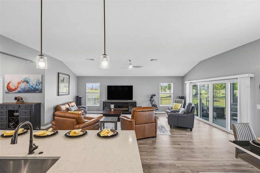 Furnished interior view inside a new home in , The Villages (Image 12).