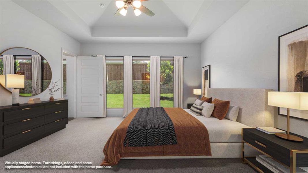 Furnished interior view inside a new home in Reunion 60'/70', Rhome (Image 14). Furnished interior view inside a new home in Reunion 60'/70', Rhome (Image 14).