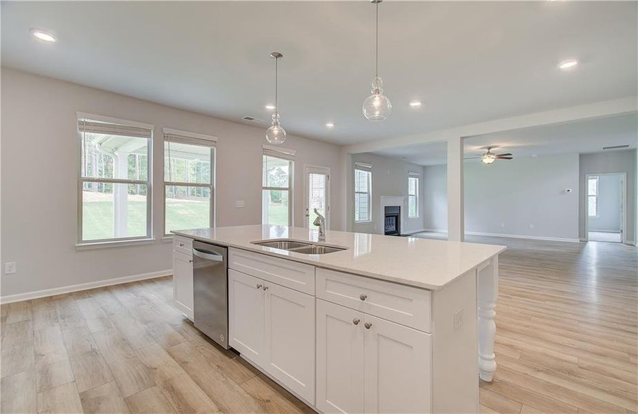 Furnished interior view inside a new home in Riverbend Overlook, Fayetteville (Image 8).