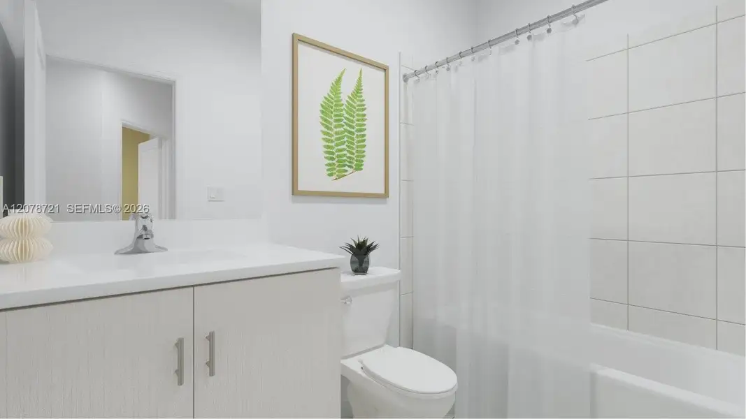 Furnished interior view inside a new home in Altamira, Homestead (Image 10).