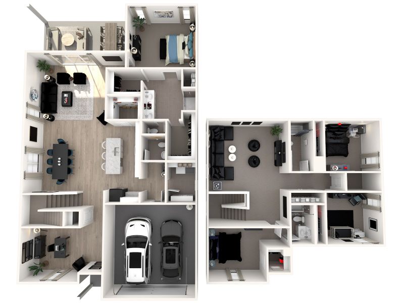 2D floor plan layout for the The Woodside by Meritage Homes in Windmore, Princeton, TX (Image 5). 2D floor plan layout for the The Woodside by Meritage Homes in Windmore, Princeton, TX (Image 5).
