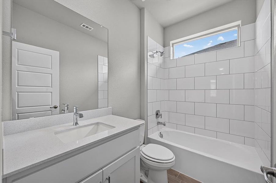 Furnished interior view inside a new home in , Justin (Image 11).