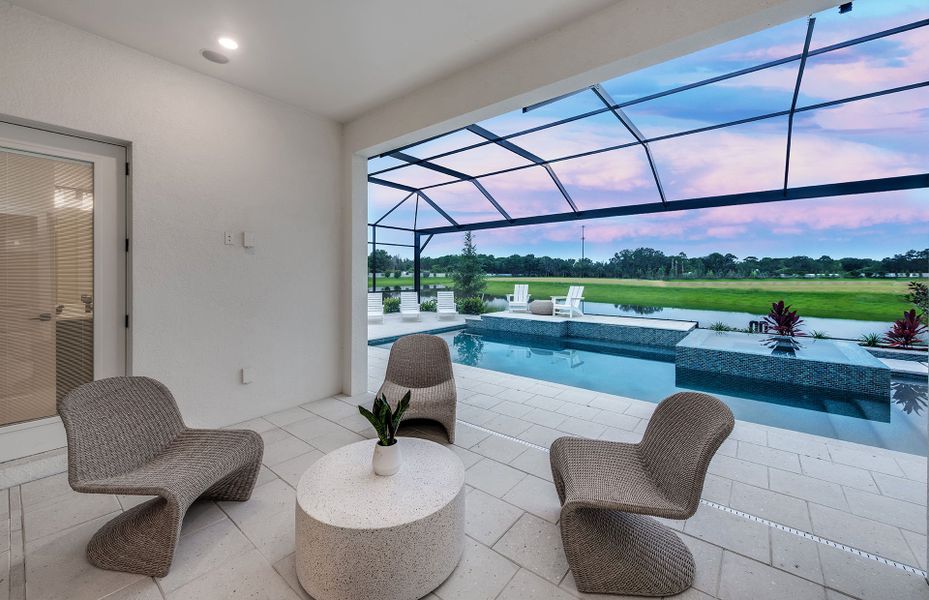 Representative exterior details of a home built from the Stellar by DiVosta in BeachWalk by Manasota Key, Englewood (Image 3).