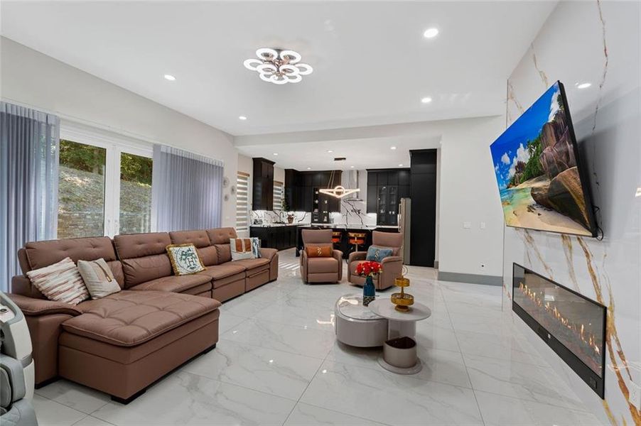 Furnished interior view inside a new home in , Stone Mountain (Image 50).