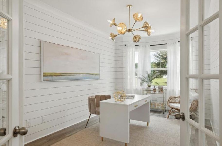Furnished interior view inside a new home in Sweetgrass at Summers Corner, Summerville (Image 11).