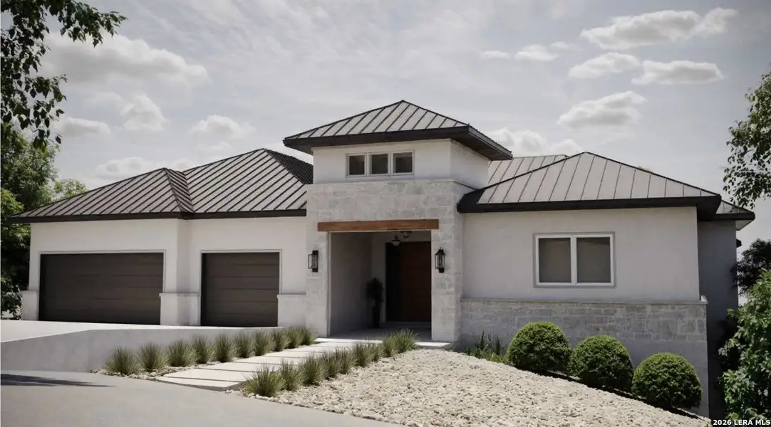 Front exterior of a new home in , Boerne, TX, highlighting curb appeal (Image 1). Front exterior of a new home in , Boerne, TX, highlighting curb appeal (Image 1).