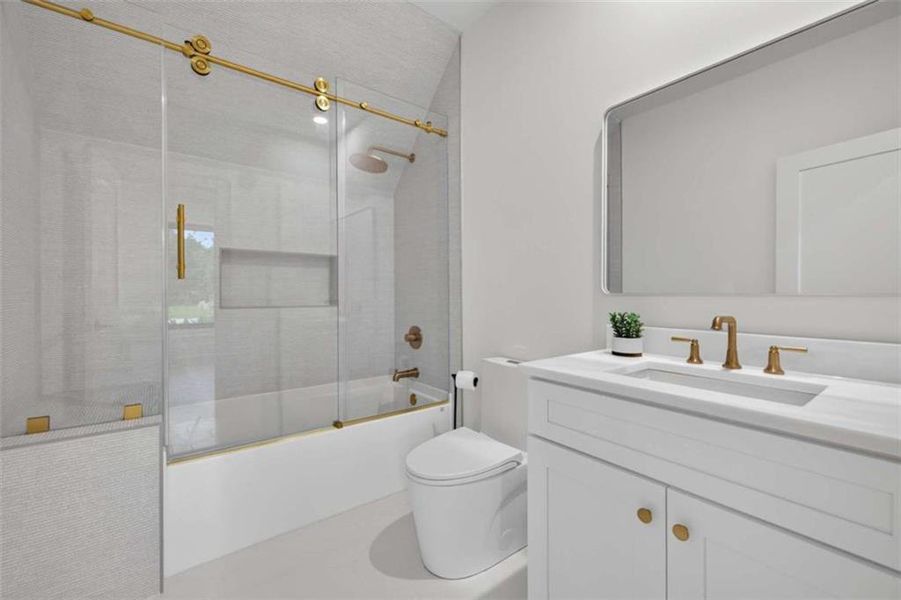 Furnished interior view inside a new home in , Hoschton (Image 11).