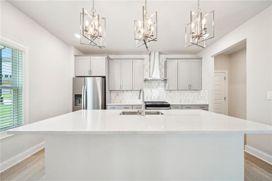 Furnished interior view inside a new home in Hemingway - Cottage Series, Cumming (Image 12). Furnished interior view inside a new home in Hemingway - Cottage Series, Cumming (Image 12).