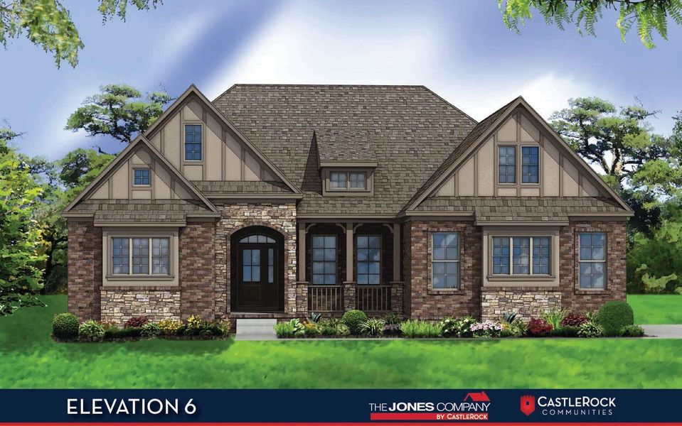 Representative exterior photo of a completed home built from the Danbury IV by CastleRock Communities in Belvoir, Fairview, TN (Image 20).