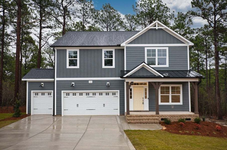 Elevation F with Golf Cart Garage Option