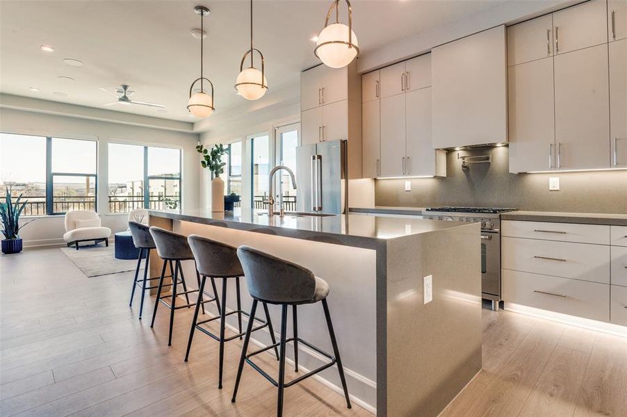 Furnished interior view inside a new home in , Dallas (Image 3).