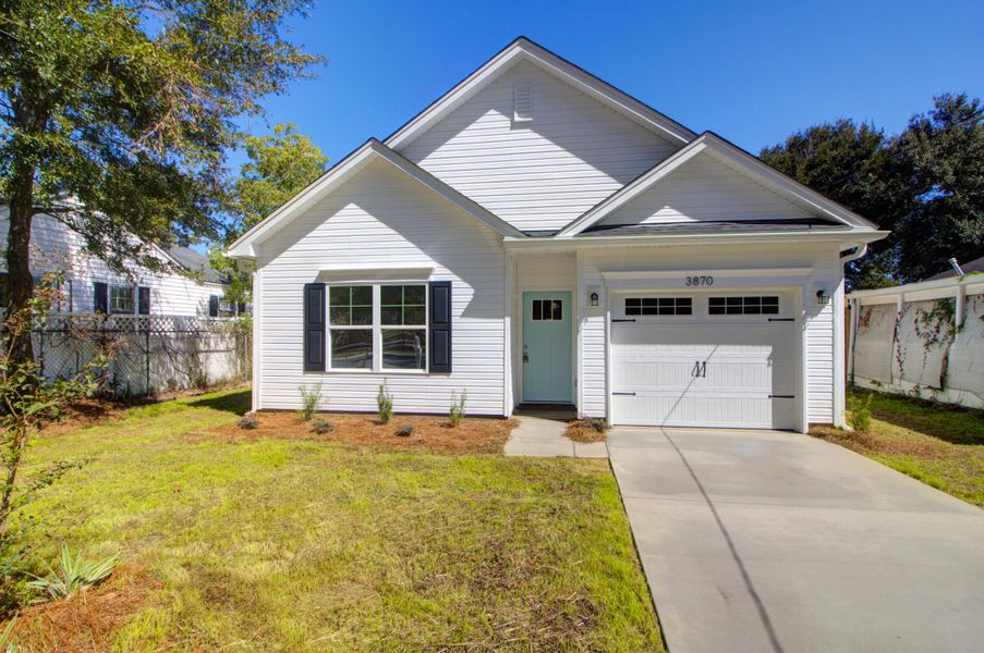 Front exterior of a new home in , North Charleston, SC, highlighting curb appeal (Image 1).