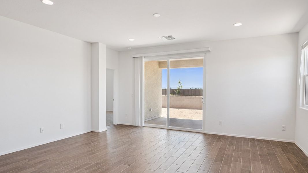 Representative unfurnished interior of a home built from the Hayden by D.R. Horton in Elena Trails, Maricopa (Image 19). Representative unfurnished interior of a home built from the Hayden by D.R. Horton in Elena Trails, Maricopa (Image 19).