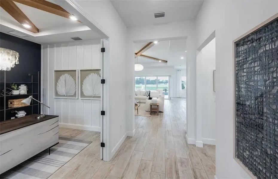 Furnished interior view inside a new home in BeachWalk by Manasota Key, Englewood (Image 10).