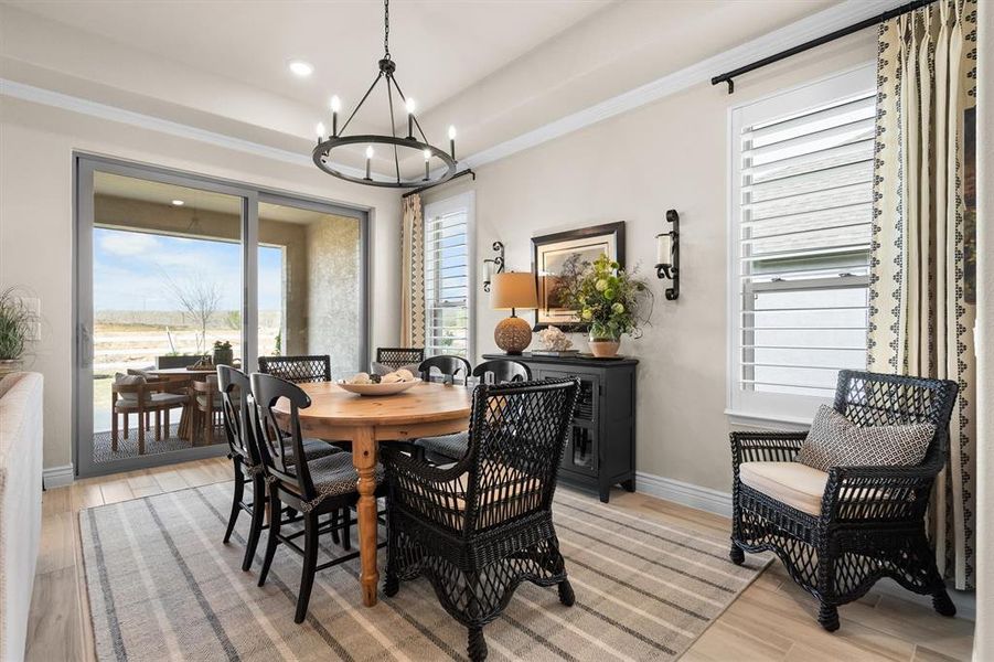Furnished interior view inside a new home in Robson Ranch Texas, Denton (Image 8).