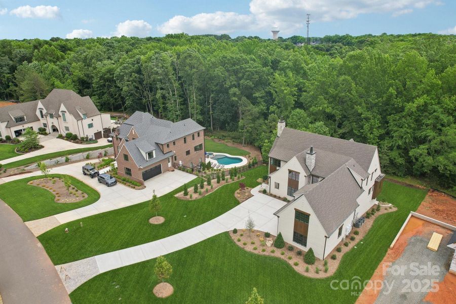 Aerial view of the Cardinal Crest community in Weddington, NC, showing layout and nearby surroundings (Image 1).