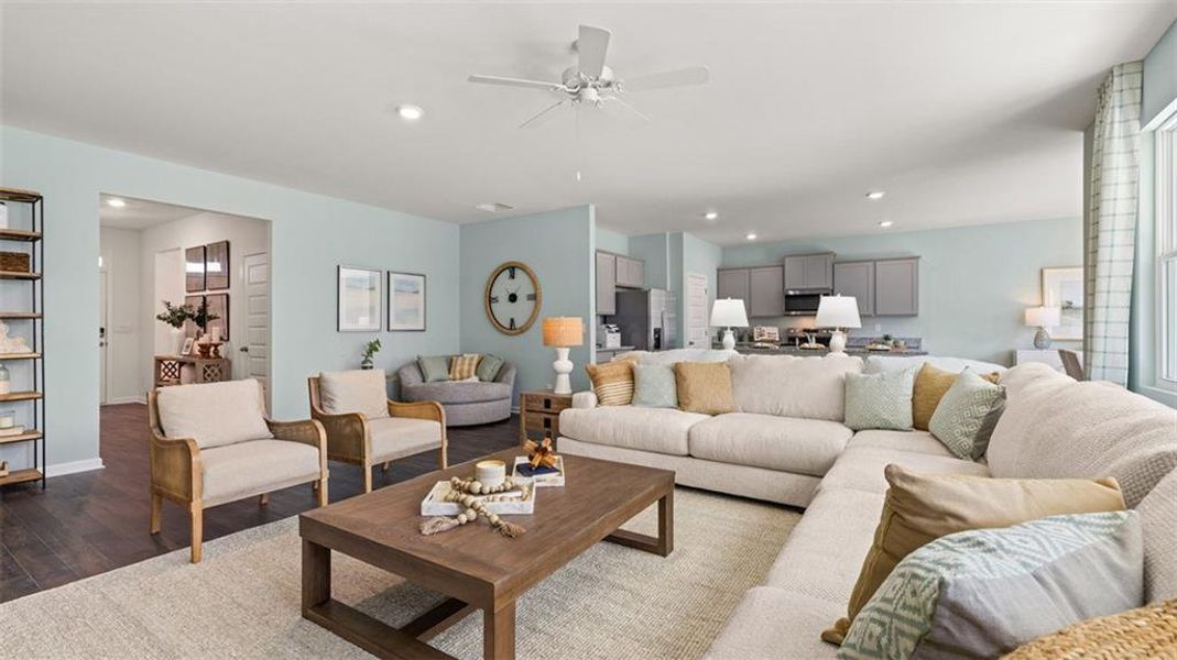 Furnished interior view inside a new home in Jackson Landing, Jefferson (Image 7).