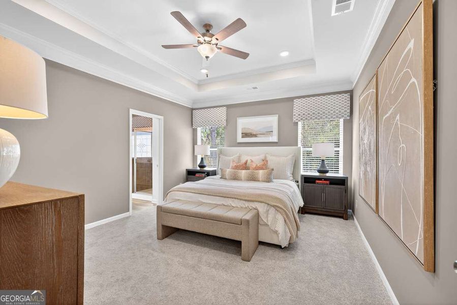 Furnished interior view inside a new home in Cobblestone Crossing Commons, Byron (Image 33). Furnished interior view inside a new home in Cobblestone Crossing Commons, Byron (Image 33).