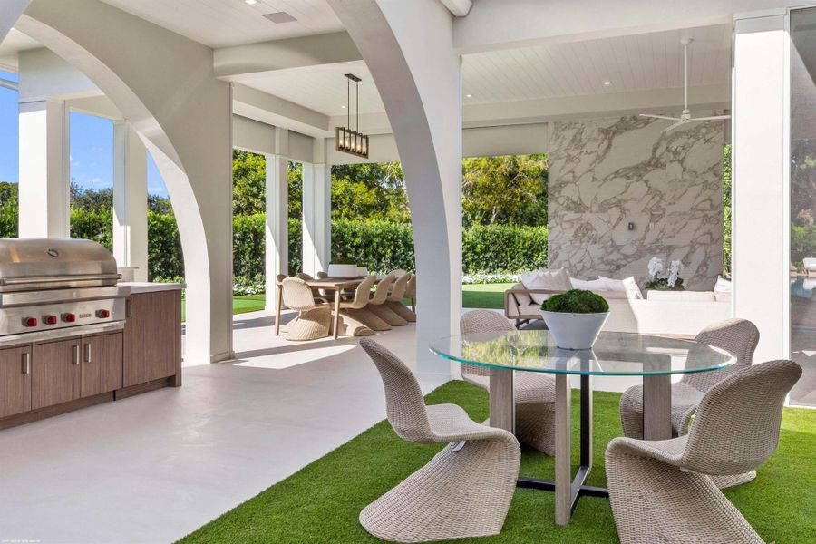 Exterior details and patio area of a home in , Wellington (Image 23).