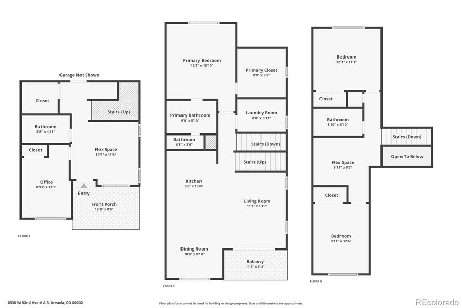 2D floor plan layout of this home in , Arvada, CO (Image 3).