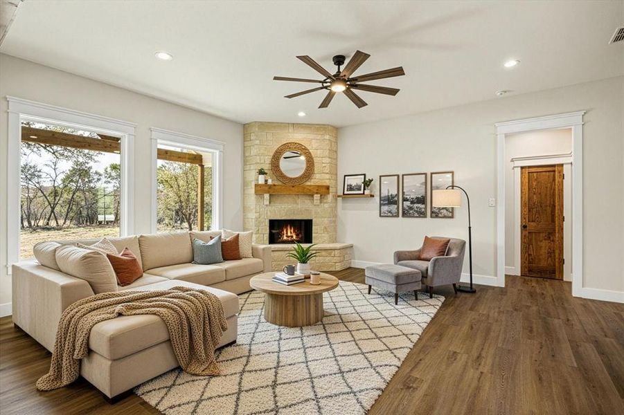 Furnished interior view inside a new home in , Bluff Dale (Image 12).