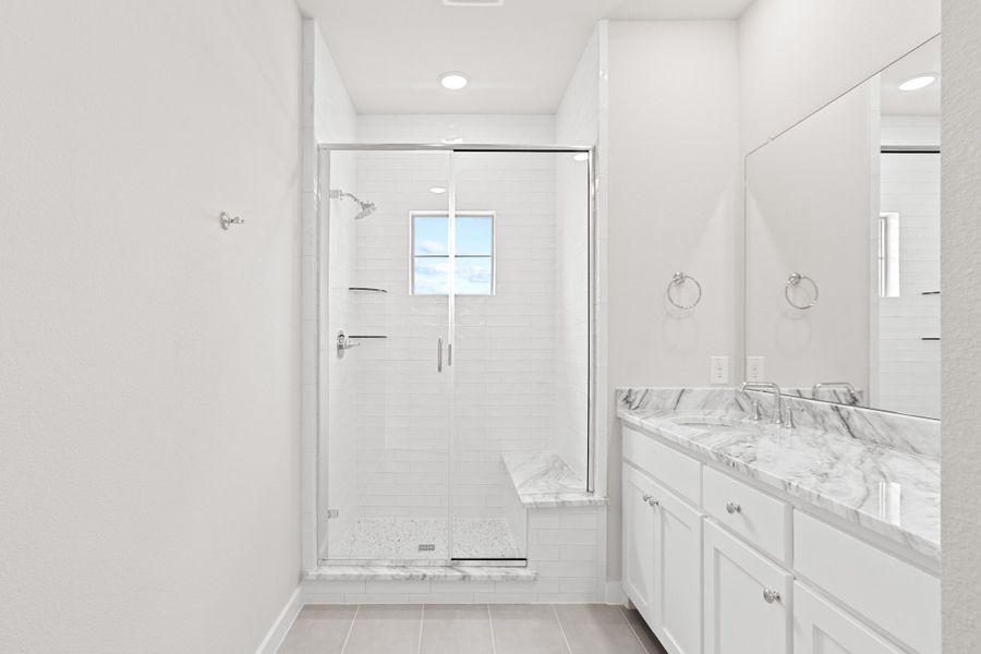 Furnished interior view inside a new home in Wildridge, Oak Point (Image 18).