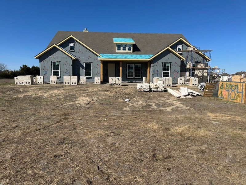 In-progress construction of a new home in Fannin Ranch, Leonard, TX (Image 4).