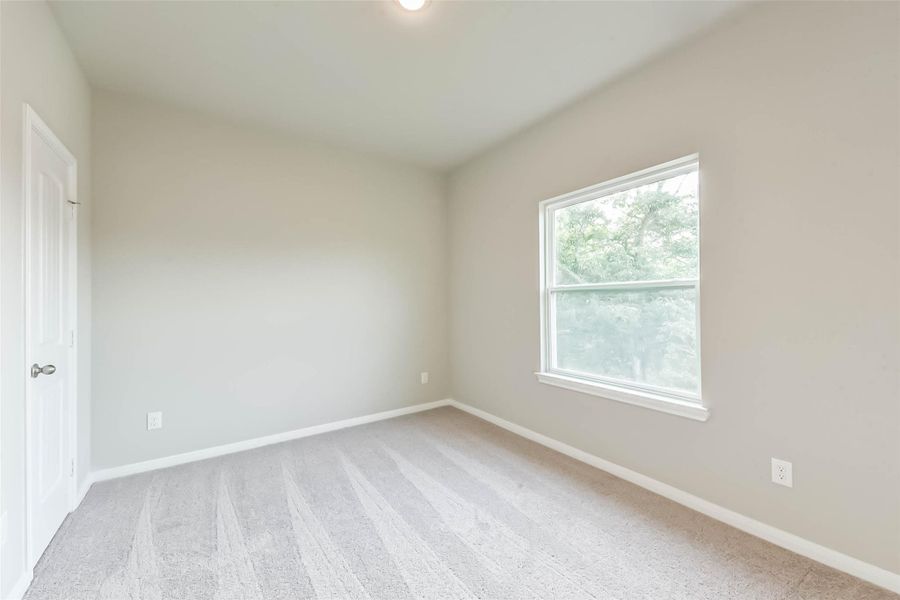 Alternate view of the third bedroom. All bedrooms are upstairs and on the same floor. Alternate view of the third bedroom. All bedrooms are upstairs and on the same floor.