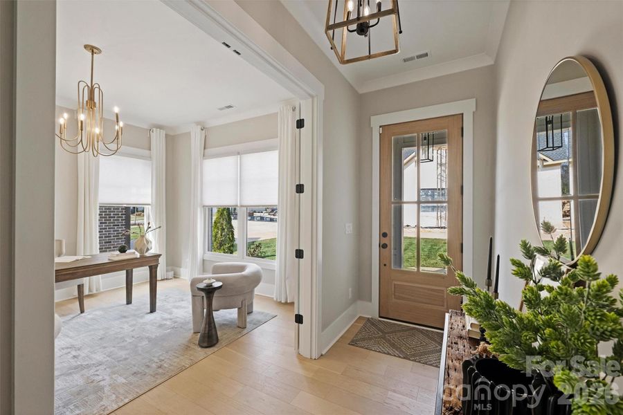 Furnished interior view inside a new home in , Charlotte (Image 11).