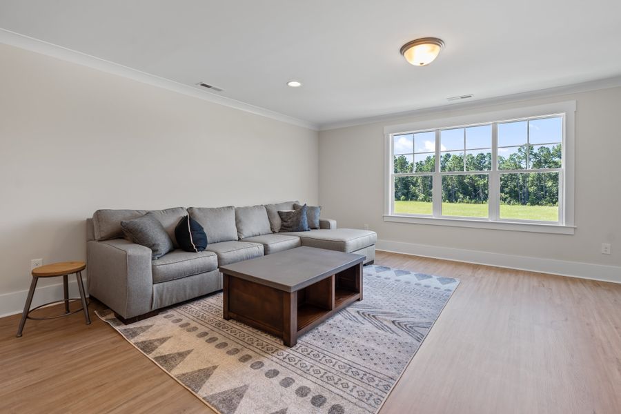 Representative furnished interior of a home built from the Scout by Bill Clark Homes in Sidbury Landing, Wilmington (Image 58).