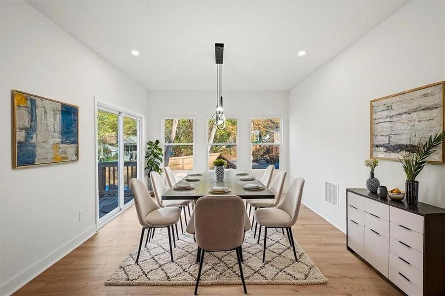 Furnished interior view inside a new home in , Atlanta (Image 9). Furnished interior view inside a new home in , Atlanta (Image 9).