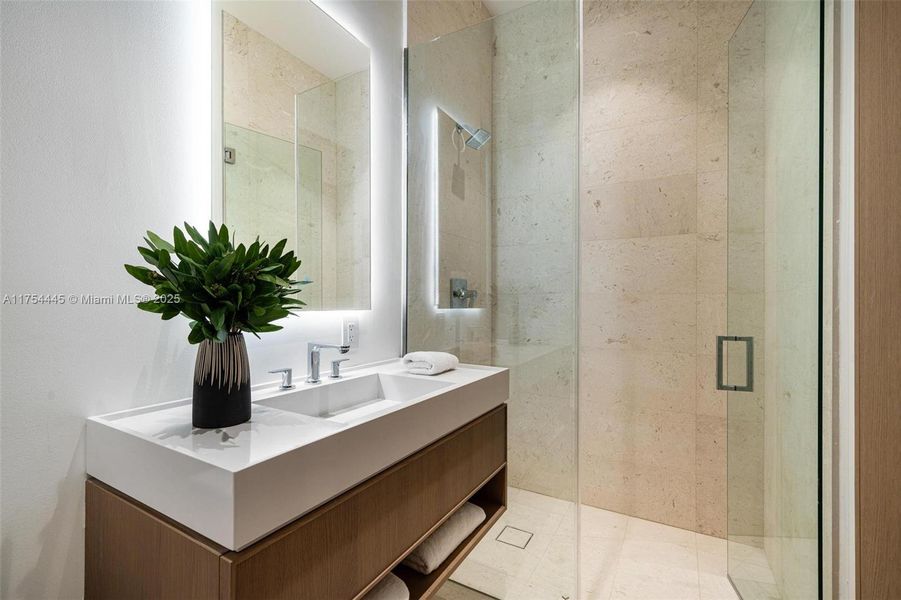 Furnished interior view inside a new home in , Miami (Image 19).