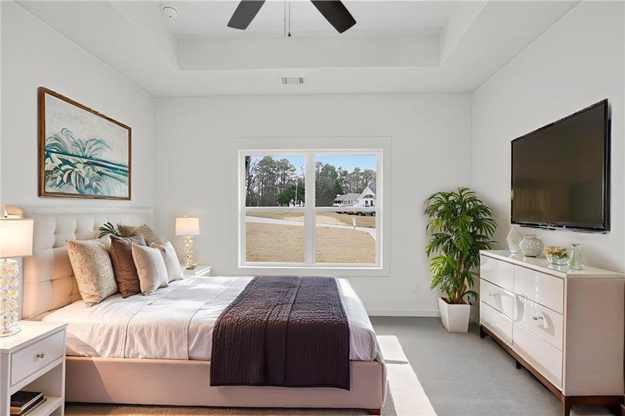 Furnished interior view inside a new home in , Cedartown (Image 7).