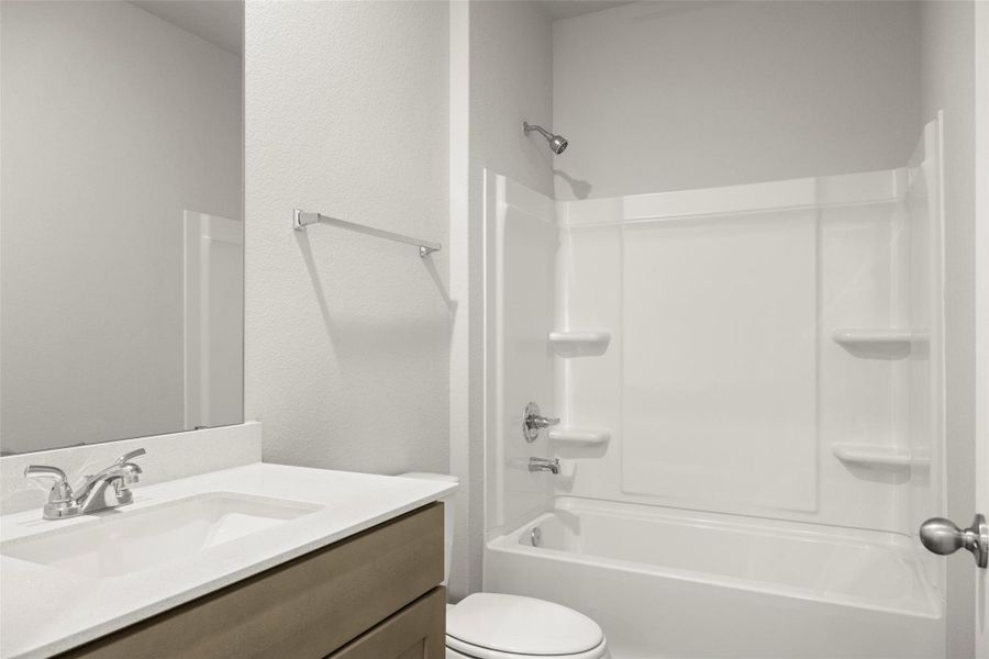 Furnished interior view inside a new home in Cloverleaf, Austin (Image 9).