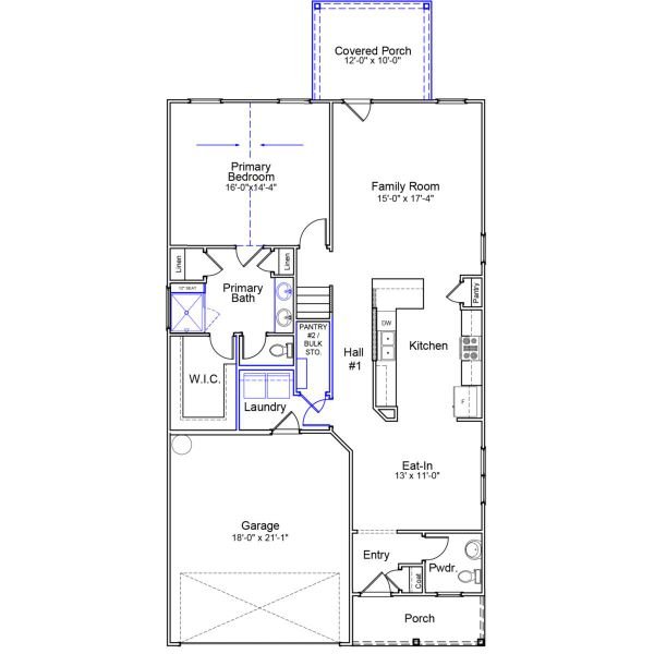 2D floor plan layout of this home in Ellington, Elgin, SC (Image 5).