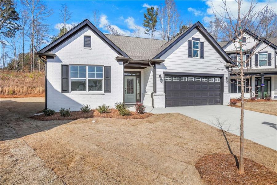 Front exterior of a new home in Marble Tree, Ball Ground, GA, highlighting curb appeal (Image 23).