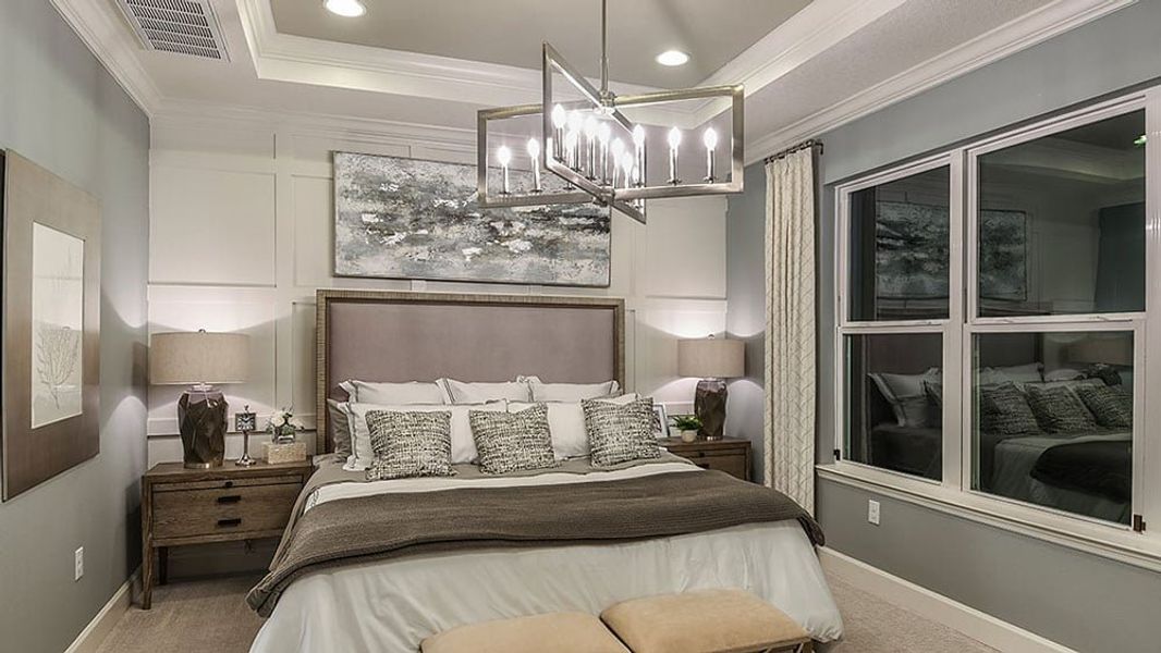 Representative furnished interior of a home built from the Saint Thomas by Taylor Morrison in Cassia at Skye Ranch, Sarasota (Image 29).
